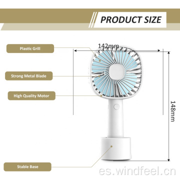 DC 5V carga de batería práctico ventilador de aire de refrigeración USB portátil eléctrico mano recargable pequeños mini ventiladores para viajes personales al aire libre